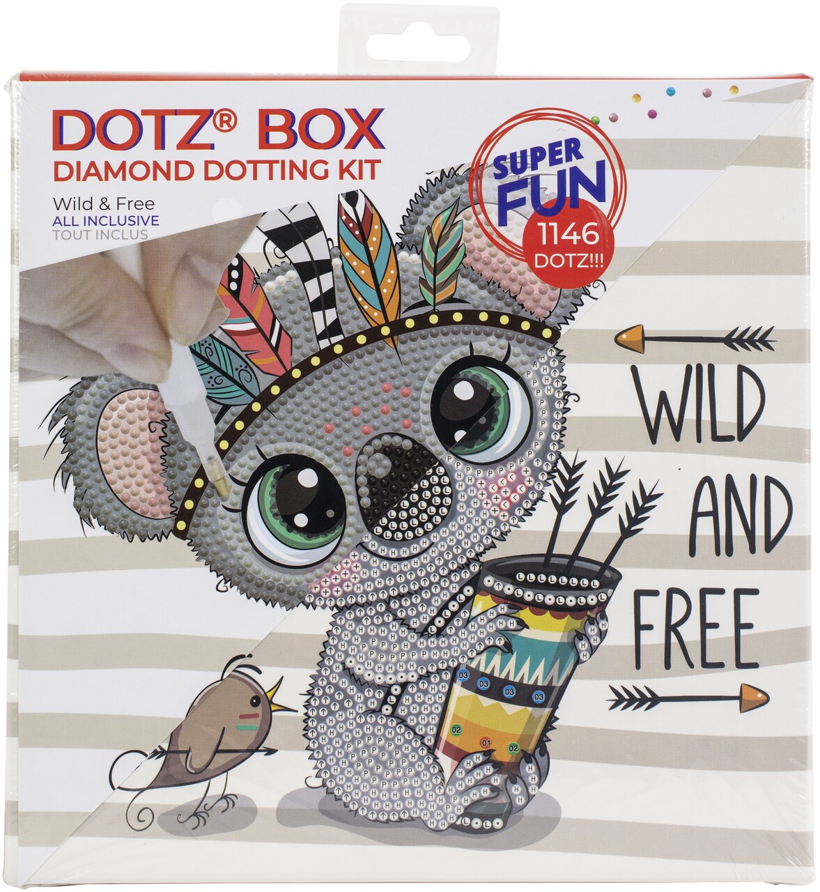 Diamond Dotz Diamond Art Box Kit 8.6"X8.6"-Wild & Free